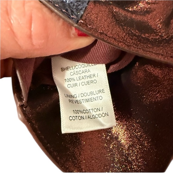 Anthropologie Metallic Leather Envelope Card Holder - Picture 5 of 5